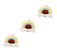 BCJMKDX Cama para Mascotas. 3 uds Hamster Me Tienda de Invierno cabaña for hámster casa de Conejillo de Indias Nido de Hamsters Hamaca for hámster Cama for Dormir for Mascotas Loro