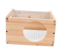 BCJMKDX Cama para Mascotas. Cabaña for hámster, conejera for Conejos, decoración de Madera, Juguete for Mascotas, Nido for Dormir for hámster, escondite de jerbo, Cueva de Guinea B, 1 ud.