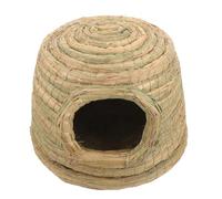 BCJMKDX Cama para Mascotas. Nido de escondite for Conejos, casa escondite for Mascotas pequeñas, casa for conejitos de Hierba Tejida a Mano