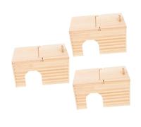 BCJMKDX Cama para Mascotas. Nido de hámster for hámster, casa for Dormir for Mascotas, Juguete pequeño, Cama de Guinea, Tapa abatible, Nido for Mascotas, 3 uds.