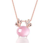 BCJMKDX Collares. Collar de Plata de Ley S925 con horóscopo del zodíaco, Cadena de constelación, Gargantilla de Moda, Collar Delicado, joyería de Regalo for Parejas de niñas
