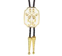 BCJMKDX Collares. Elegant For Adult Unisex Cowboy Necktie Costume Neckwear Shirt For Women Men PU Rope Necktie(Gold)