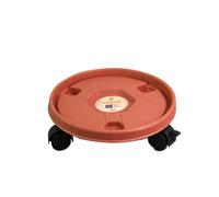 BCJMKDX Collares. Home Cottom Support Removable with Wheels Universal Plant Saucer Garden Supplies(Brick Red)