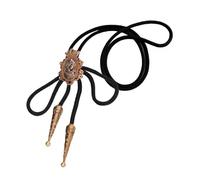 BCJMKDX Collares. Necktie Metal Lady Portrait Cowboy Pendant Western Necklace Jewelry Shirt Chain Adjustable Bowtie(Can Be Knotted)