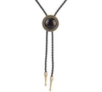 BCJMKDX Collares. Round Stone Jewelry Cowboy Western Necklace American Shirt Collar Chain, Bronze, One Size