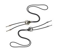 BCJMKDX Collares. Western Punk Braided Faux Leather Rope Necktie with Vintage Metal Cobras Snake Pendant Necklace(Copper and Silver Co)