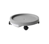 BCJMKDX Collares. with Wheels Portable Thickened Stand Flower Garden Planter Caddies(Grey 29cm)