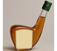 BCJMKDX Decantador, Adornos de Botellas Whisky Golf 300 ml, esculturas decantador Vidrio soplado a Mano(D)