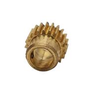 BCJMKDX Engranajes Rectos de latón, 0.5M 34T Brass Spur Gear Straight Teeth Cylindrical 18mm Diameter Multiple Bore Sizes(3mm bore)