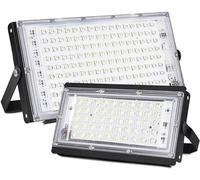 BCJMKDX Luces de Trabajo, Proyector de iluminación Exterior for jardín, Patio Trasero, Garaje y entradas(2 Pieces Warm White,150W)