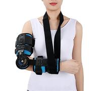 BCJMKDX Ortesis de codo con bisagra ajustable, Codera con bisagra, férula de codo ajustable for síndrome del túnel cubital y tendinitis, banda soporte for brazo unisex, izquierda(Right)