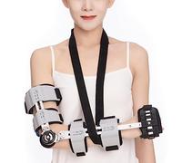BCJMKDX Ortesis de codo con bisagra ajustable, Con estabilizador de brazo, cabestrillo soporte for recuperación lesiones, for protección y estabilidad articular(Left)