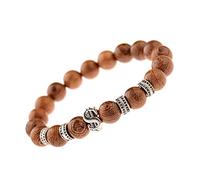BCJMKDX Pulsera de Cuentas de Madera, 1 Pulsera de Cuentas de Madera for Hombres, Pulsera Budista tibetana étnica Mala, Rosario de Yoga for Mujeres(Style 3)