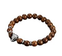 BCJMKDX Pulsera de Cuentas de Madera, 1 Pulsera de Rosario de 108 Cuentas for Hombres, oración Budista tibetana, meditación, árbol de la Vida, Pulsera de Madera de la Suerte, joyería for Mujeres-OM