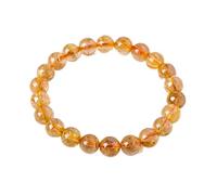 BCJMKDX Pulseras de cuentas, Pulsera de cuentas redondas piedra natural, pulseras elásticas piedras preciosas, joyería for mujeres y hombres, 10 mm(7mm)