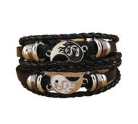 BCJMKDX Pulseras. Vintage Taiji Bagua Conjunto de Pares de Pulseras Hechas a Mano