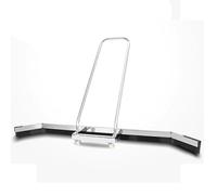 BCJMKDX rasqueta de Agua de Aluminio. Escoba limpiadora de Lluvia Comercial de Alta Resistencia for Quitar Agua del Piso con Cuchilla y Ruedas de Espuma EVA, Color Plateado