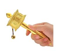 BCJMKDX Rueda de la Biblia. Rueda de oración de mano Rueda de oración budista Rueda de oración con mango de madera de mano Oración, bendición, meditación, relajación, yoga(S)