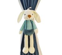 BCJMKDX Sujetacortinas, Correas de Peluche Suaves con Hebilla elástica for decoración del hogar, Dormitorio y Sala Estar(Teal,1)