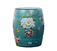 BCJMKDX Taburete de tambor de cerámica para sala de estar, taburete Guzheng, muelle bordado de porcelana para sala de estudio, color verde
