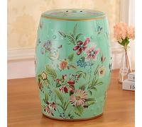 BCJMKDX Taburete decorativo de jardín de cerámica esmaltada, fácil de limpiar, apto para patio (B)