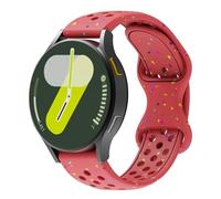 BCMCBV 18/20/22mm Silicone Strap for Samsung Galaxy Watch7/6/5/4/44/40mm Classic 43/47mm GearS3 Bracelet for Huawei 3 4Pro GT3/2e Watch Strap(Red,20MM)