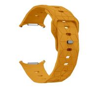 BCMCBV Bandas transpirables compatibles con Galaxy Watch 7 Ultra Band 47 mm Correa deportiva de silicona para Galaxy Watch Ultra Hombres Mujeres Correas de reloj(Yellow)