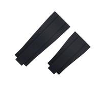 BCMCBV Correa de reloj de extremo plano de 22 mm de goma suave de caucho fluorado para correa Rolex para pulsera de morador de cielo marino profundo, 20MM, Ágata