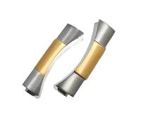 BCMCBV Enlace final curvado sólido plateado dorado negro rosa 20 mm 21 mm solo para Submariner GMT Daytona 116610 correa de reloj de goma y cuero, 20mm, Ágata