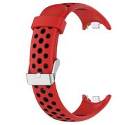 BCMCBV For Xiaomi Band 9 8 Silicone Watch StrapTwo-Color Breathable Smart Watchband Replacement Bracelet for Xiaomi MiBand 8/9 Strap(Red black)