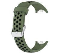 BCMCBV For Xiaomi Band 9 8 Silicone Watch StrapTwo-Color Breathable Smart Watchband Replacement Bracelet for Xiaomi MiBand 8/9 Strap(Army green black)