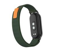 BCMCBV Nylon Breathable Strap for Xiaomi Mi Band 8 9 Wristband Sport Bracelet Metal Head Particles Summer Replacement Belt Accessories(AGr,For Mi Band 9)