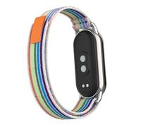 BCMCBV Nylon Breathable Strap for Xiaomi Mi Band 8 9 Wristband Sport Bracelet Metal Head Particles Summer Replacement Belt Accessories(Muticolor,For Mi Band 9)