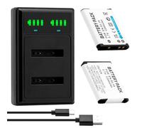 BCMCZCDC 2 pilas de 3,7 V 1000 mAh EN-EL19 EN EL19 + cargador USB LCD para Nikon Coolpix S2600 S2700 S3100 S3500 S4100 S4150 S4400 S5200 S6400 S6900