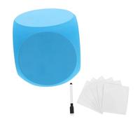 BCOATH 1 Juego De Dados De Eva para Armar: Juego Interactivo para Fiestas, Dados De 6 Caras con Pegatinas Borrables Y Bolígrafo - Juguete De Bloques De Entretenimiento
