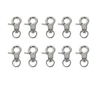 BCOATH 10 Clips Metálicos Pequeños para Jaula de Pájaros Pestillo Antiescape y Cierre Giratorio, Accesorios de Seguridad para Puerta de Jaula de Loros, Resistente y Ligero para Mascotas