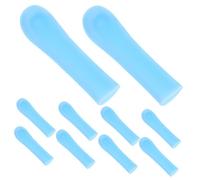 BCOATH 10 Fundas de Silicona para Limpieza Segura y Delicada de Oídos, Herramienta para Eliminar Cerumen Diseño Azul y Accesorio Reutilizable para Cuidado Auditivo