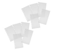 BCOATH 10 Piezas Bolsillos para Carpetas Transparente PP Insertos Divisores de Presupuesto Resistente Sobres para Dinero y Documentos Organización Compacta para Planificadores de Anillas