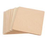 BCOATH 10 Piezas de Tableros de Madera Beige para Manualidades, Madera Fácil de Pegar y Pulido Fino, Ideales para Hacer Artesanías y Proyectos DIY