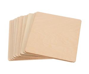 BCOATH 10 Piezas de Tableros de Madera Beige para Manualidades, Madera Fácil de Pegar y Pulido Fino, Ideales para Hacer Artesanías y Proyectos DIY