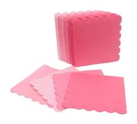 BCOATH 100 Piezas Servilletas Desechables Elegantes Degradado Rosa Papel Scalloped para Fiestas Bodas y Showers
