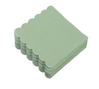 BCOATH 100 Piezas Servilletas Desechables Verdes con Doble y Diseño Ondulado Unidades para Bodas Graduaciones y Fiestas Primaverales Papel Biodegradable para Eventos Elegantes y Prácticos