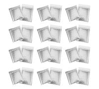BCOATH 100 Sobres Acolchados Burbujas Plateadas Laminados para Envíos de Paquetes Cierre Autosellado Ideales para Oficinas y Embalaje Seguro