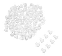 BCOATH 100 Tapas Redondas de PVC para Patas de Silla y Muebles, Protectores Antideslizantes Transparentes para Interiores, Cubiertas Protectoras de 1cm