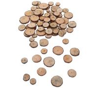 BCOATH 100piezas Rodajas de Madera Redondas para Manualidades Decoración Fiesta Bodas Accesorios Creativos DIY