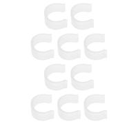 BCOATH 10piezas Unidades Soportes para Barras de Cortina u Antideslizantes Abrazaderas Plásticas para Palos de Cortinas de Fijación Estable para Carriles de Techo