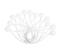 BCOATH 12 Cuerdas Elásticas con Bolas Ajustables de 15cm, Resistentes y Elásticas para Camping al Aire Libre, Sujetadores de Lona Duraderos y Versátiles