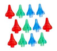 BCOATH 12 Puntas para Limpieza de Oídos Kit de Irrigación de Cerumen Boquillas Precisas y Suaves Accesorios Reutilizables para Lavado de Oídos Casa y Viajes Colores Verde Azul y Rojo