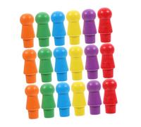 BCOATH 120 Piezas Peones Apilables de Madera Multicolor Fichas para Damas Chinas Mesa Marcador de Reemplazo Divertido y Versátil para Jugadores Adultos