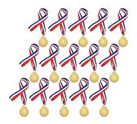 BCOATH 15 Piezas Medallas Pequeñas de Metal Dorado para Premios para Competencias Deportivas Infantiles Baloncesto Fútbol Béisbol Regalos y Reconocimientos para Fiestas Escolares